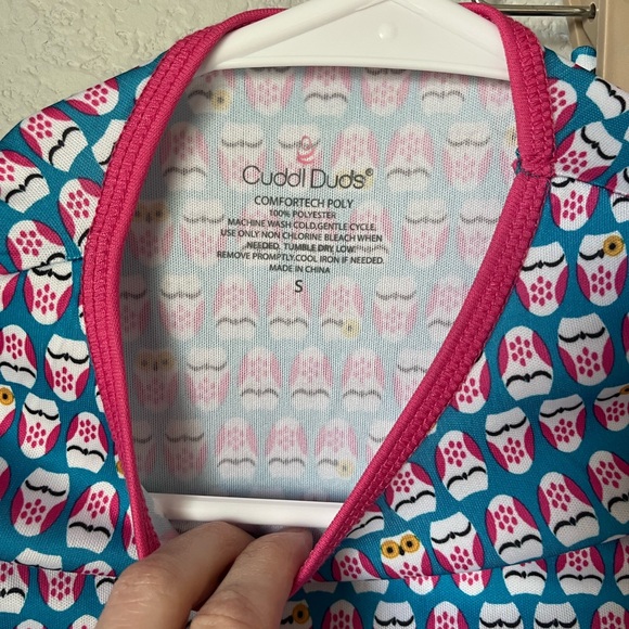 Cuddl Duds Girls Thermal Underwear Set Owls - Picture 3 of 6